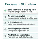Construction Sensory Bin for Toddlers