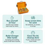 Construction Sensory Bin for Toddlers