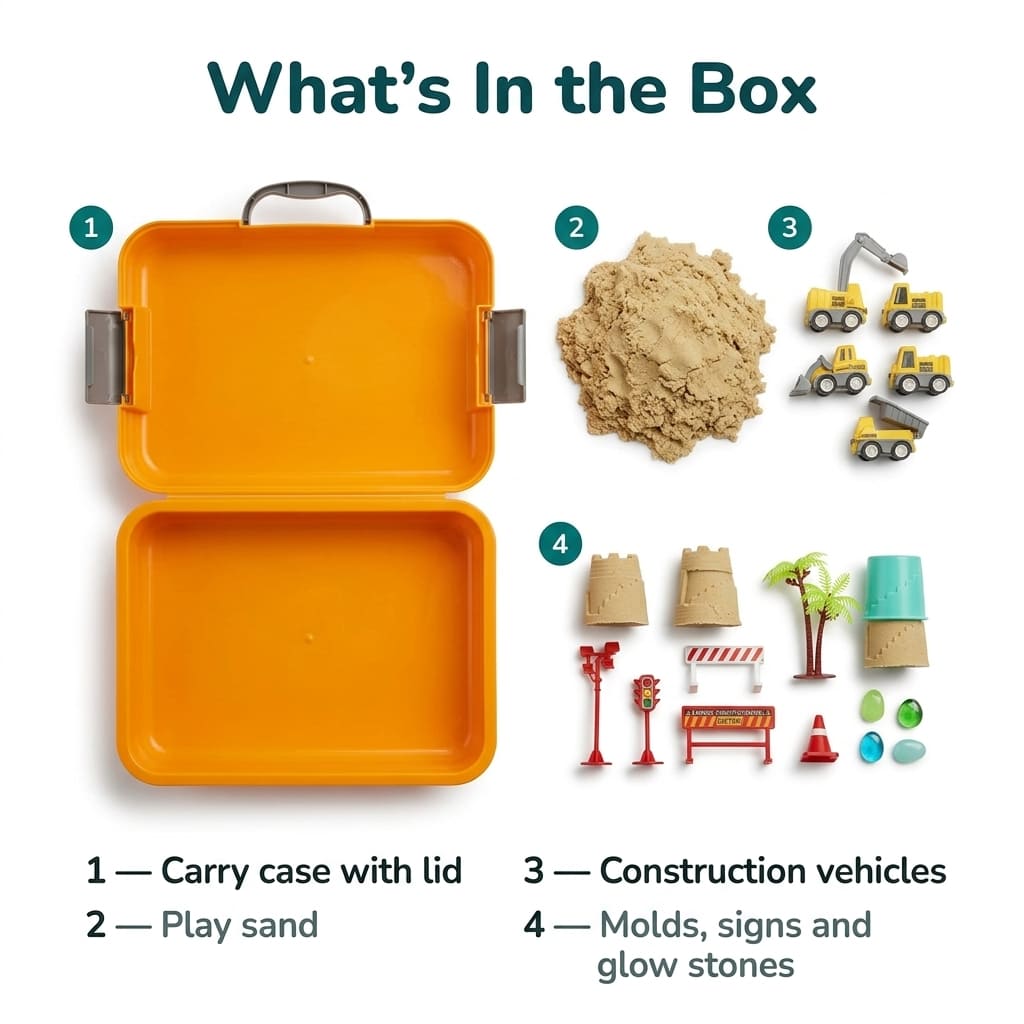 Construction Sensory Bin for Toddlers